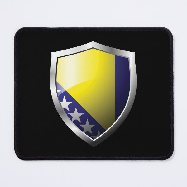 Item preview, Strong Bosnia And Herzegovina Flag Shield Country designed and sold by HelloFromAja.