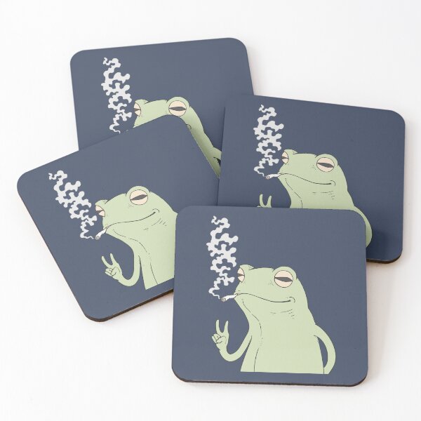 Item preview, A Frog smokes designed and sold by DeepJo.