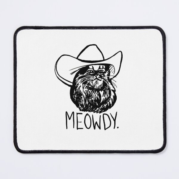 Item preview, Meowdy Texas Cat Meme Sticker designed and sold by AmanRifaai.