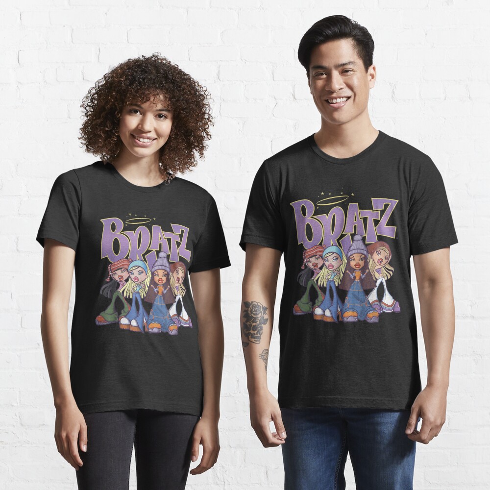 Bratz Camiseta original con logotipo de Four Group Shot, Negro 