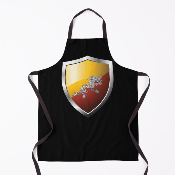 Item preview, Strong Bhutan Flag Shield Country designed and sold by HelloFromAja.