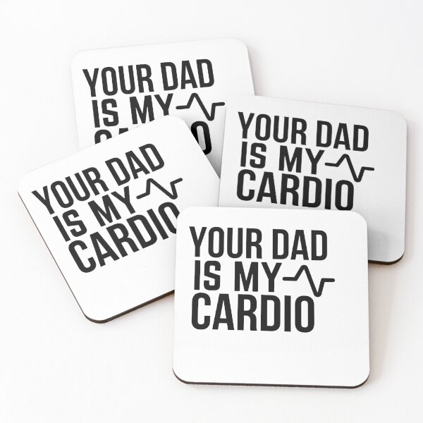 Item preview, Your dad is my cardio - gym gift set for her & men's gym gift set designed and sold by Hoetoons.