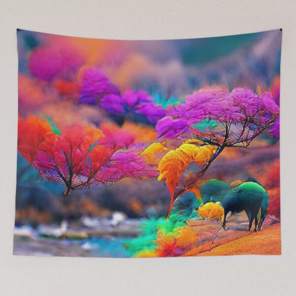 Item preview, Pink Landscape Art Work paintings. designed and sold by Sloyar.