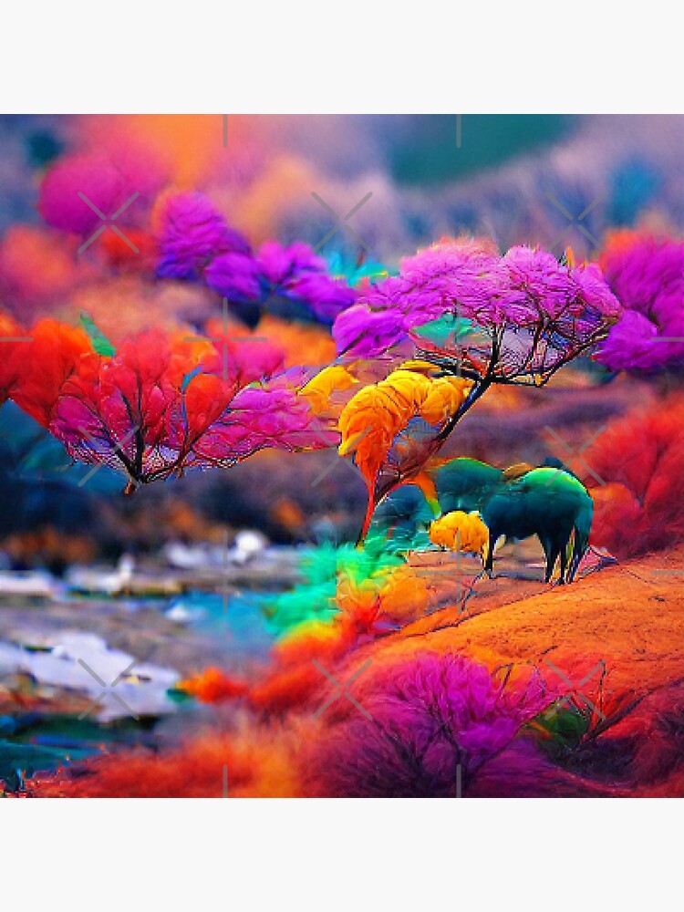 "Pink Landscape Art Work paintings." Poster for Sale by Sloyar Redbubble