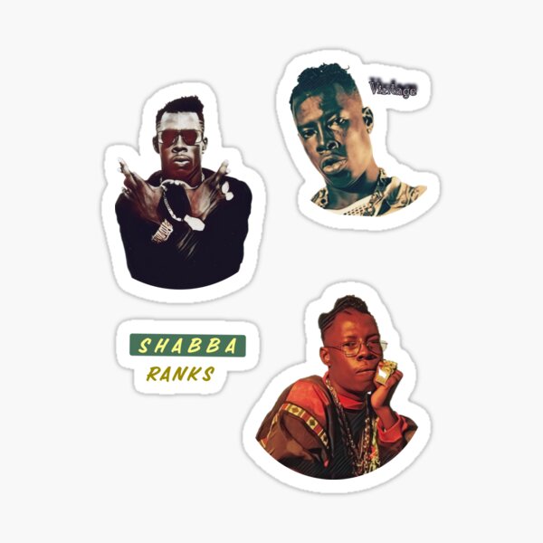 “Shabba Ranks vintage " Sticker by AESTHETICMEN | Redbubble