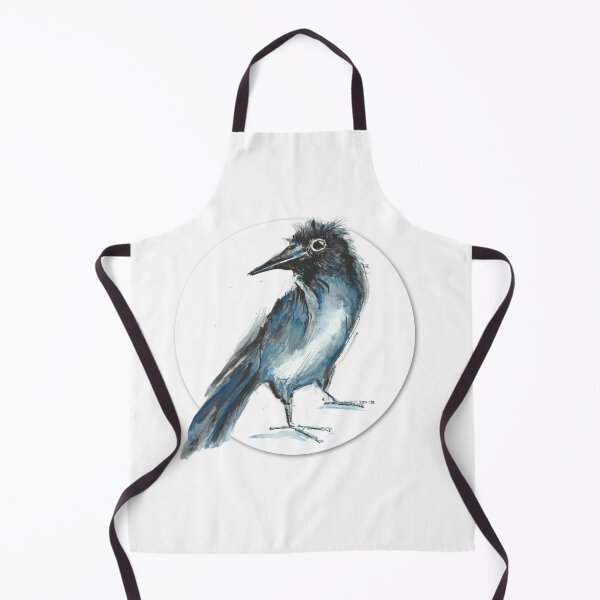 Item preview, crow raven bird black plumage cheeky illustration designed and sold by originalstar.