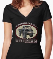 My other car is a UNIMOG Women's Fitted V-Neck T-Shirt
