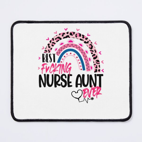 Item preview, Best Nurse Aunt Ever Mothers Day Nurses Day Leopard Rainbow designed and sold by EasyPrintGift.