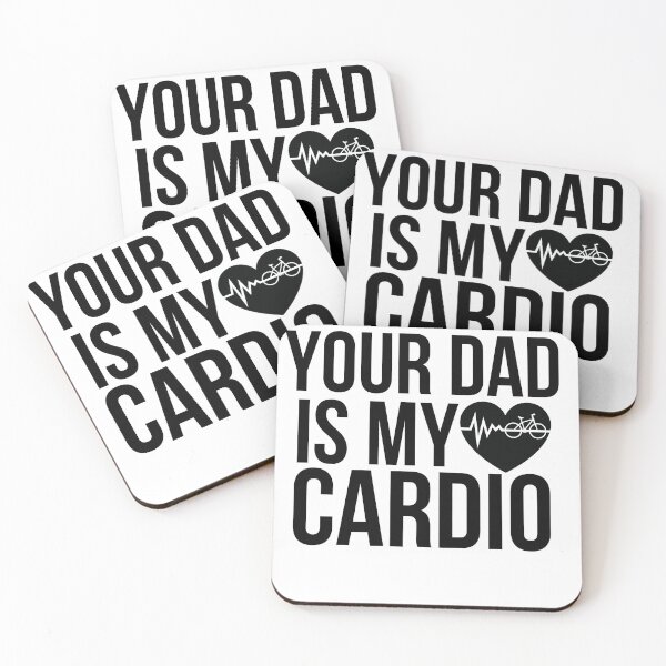 Item preview, Your dad is my cardio - gym gift set for her & men's gym gift set designed and sold by Hoetoons.