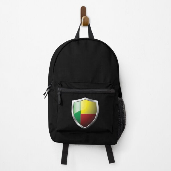 Item preview, Strong Benin Flag Shield Country designed and sold by HelloFromAja.