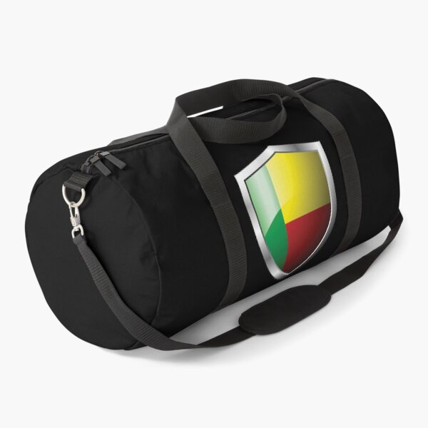 Item preview, Strong Benin Flag Shield Country designed and sold by HelloFromAja.