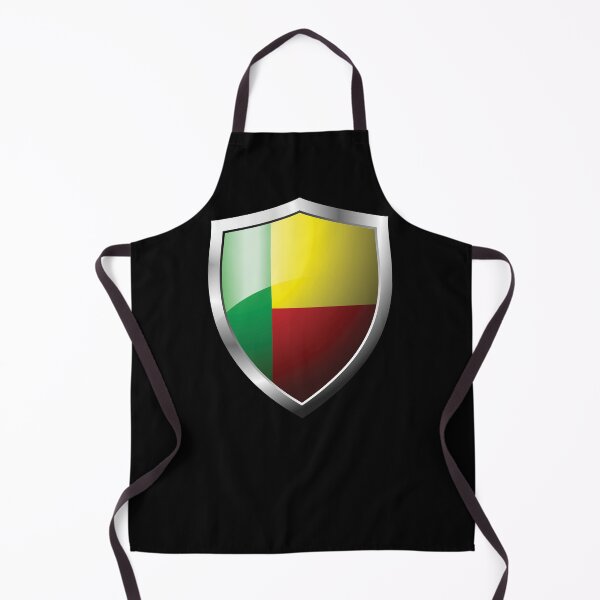 Item preview, Strong Benin Flag Shield Country designed and sold by HelloFromAja.