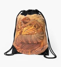 Heart of Gold Drawstring Bag
