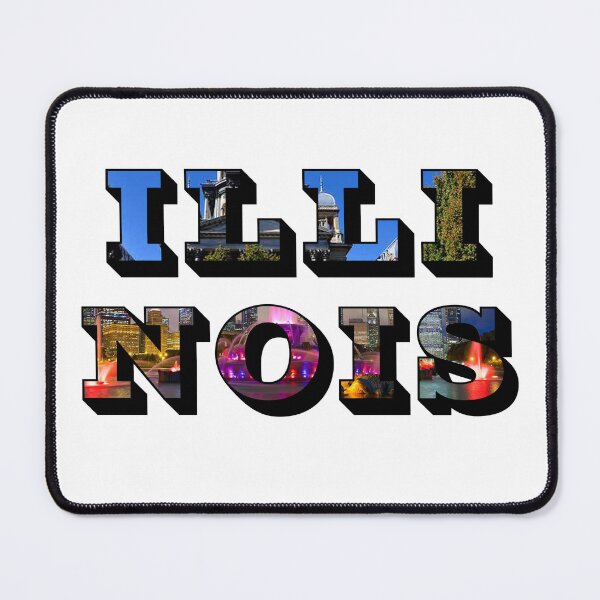 Item preview, Illinois w/ National Landmarks designed and sold by Pajamurai.