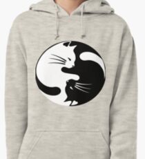 Ying yang cat Pullover Hoodie