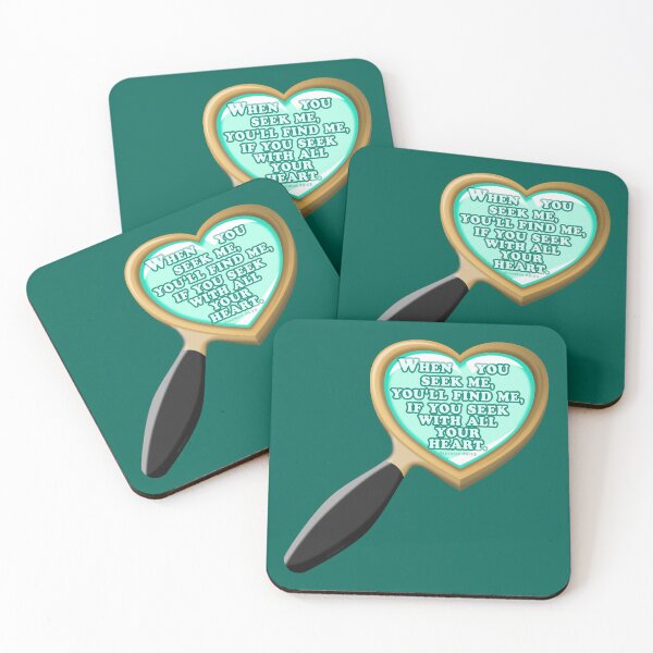 Item preview, Heart magnifying glass with Bible verse Jeremiah 29:13: Seek God with all your heart designed and sold by GiborDesign.
