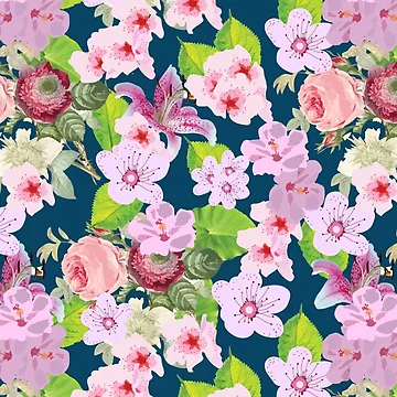 Artwork thumbnail, Pink Spring Pattern by SagaciousDesign