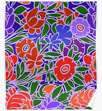 Blumenmuster # 5 Poster
