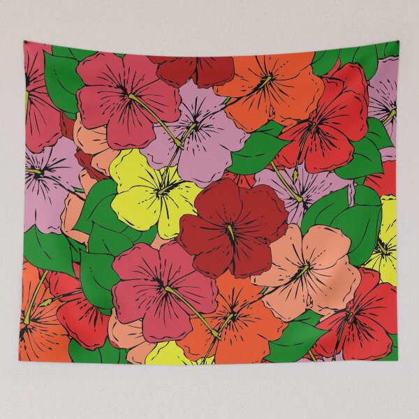 Item preview, A Profusion of Hibiscus Flowers designed and sold by Rockett Graphics.