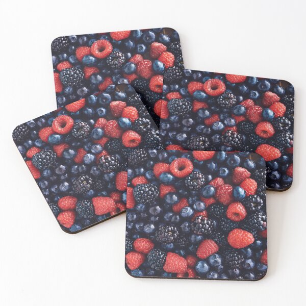 Item preview, Wild forest berries colorful photography designed and sold by ARTemSPL.