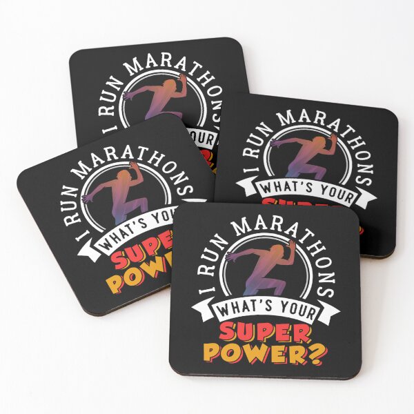 Item preview, Running Marathons Super Power Sticker designed and sold by callujohn7.