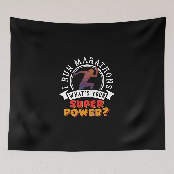 Item preview, Running Marathons Super Power Sticker designed and sold by callujohn7.