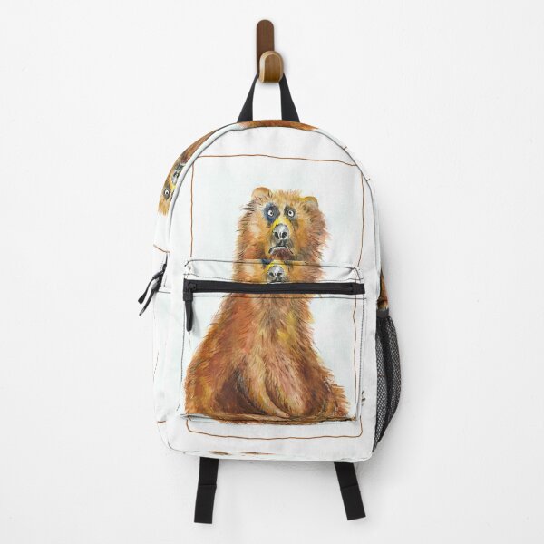 Item preview, bear teddy brown bear grumpy illustration designed and sold by originalstar.