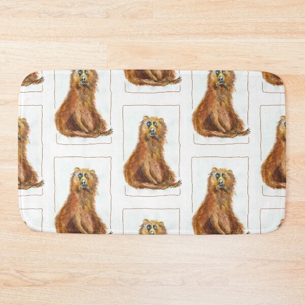 Item preview, bear teddy brown bear grumpy illustration designed and sold by originalstar.