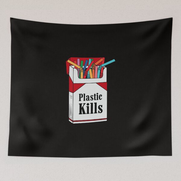 Item preview, Plastic Kills Sticker designed and sold by TanjaWittek.