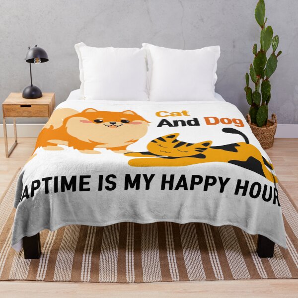 Item preview, cat and dog naptime is my happy hour designed and sold by UniverseStudio.