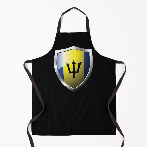 Item preview, Strong Barbados Flag Shield Country designed and sold by HelloFromAja.