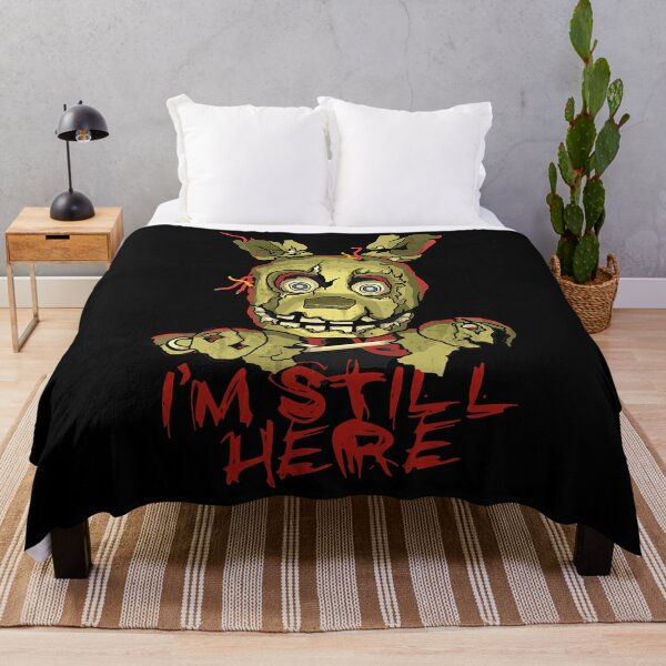 FNaF Bedding Set Quilt Set Nightmare Freddy Fazbear Bed Linen Black Be