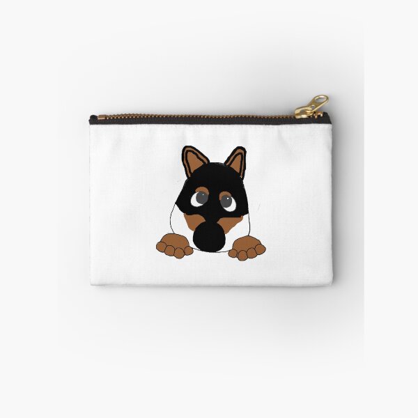 Item preview, shiba black and tan peeking cartoon  designed and sold by amvien855.