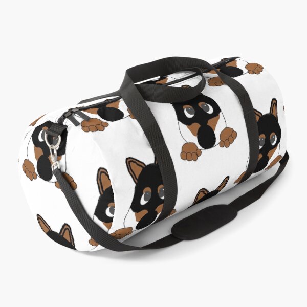 Item preview, shiba black and tan peeking cartoon  designed and sold by amvien855.