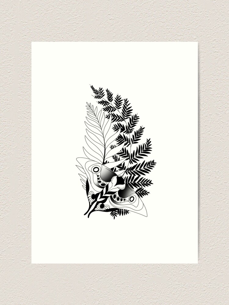 The Last of Us Ellie Tattoo *inspired* - Black V2 Art Board Print for