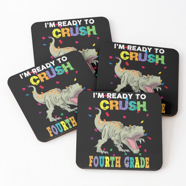 Item preview, I'm Ready To Crush Fourth Grade Dinosaur Back To School Kids designed and sold by designbychow.