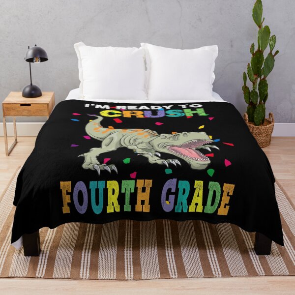 Item preview, I'm Ready To Crush Fourth Grade Dinosaur Back To School Kids designed and sold by designbychow.