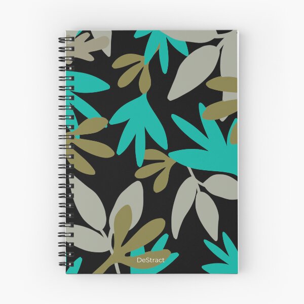Item preview, Abstract Leaf Pattern, Teal & Neutral designed and sold by DeStract.