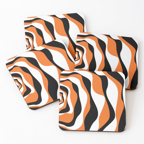 Item preview, Ebb and Flow 4 - Orange, Black and White designed and sold by LAEC-Shop.