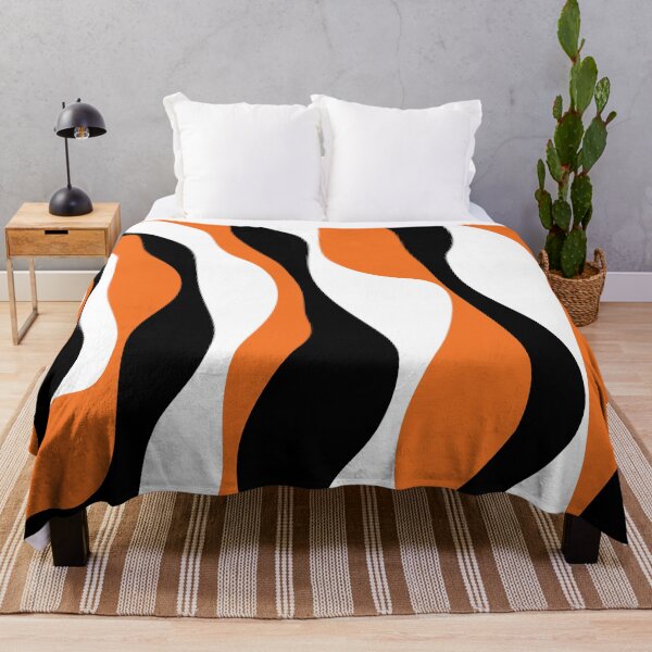 Item preview, Ebb and Flow 4 - Orange, Black and White designed and sold by LAEC-Shop.