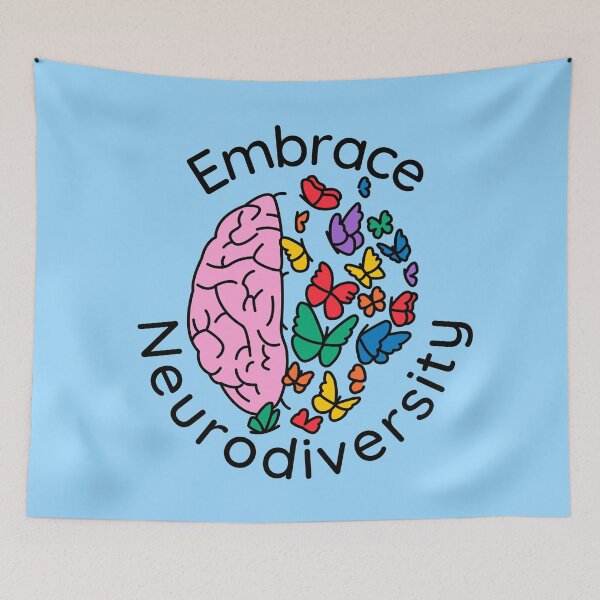 Item preview, Embrace neurodiversity - Neurodiverisity celebration week designed and sold by Paperfly Studio.