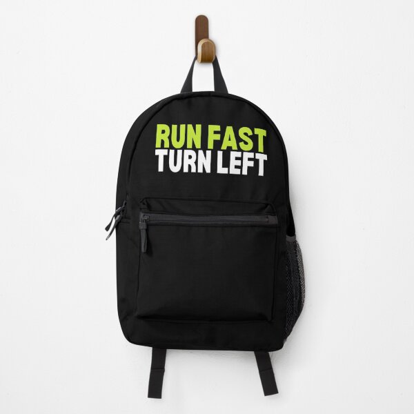 Item preview, Run Fast Turn Left - Funny Track Runner Motivational Fitness designed and sold by diip.