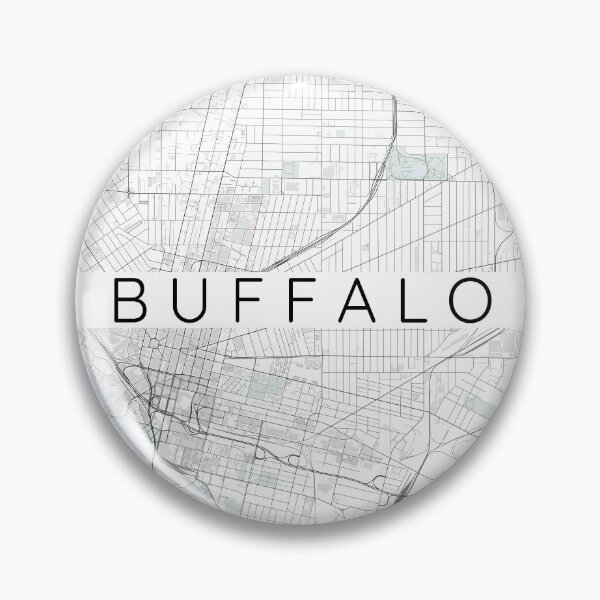 Artikelvorschau, Buffalo Karte minimalistisch in der Farbe mit blau und grün entworfen und verkauft von DesireeVDA.