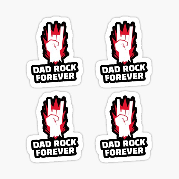 Item preview, Dad Rock Forever Sticker Pack Value designed and sold by WPahat.
