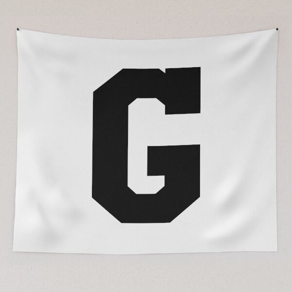 Item preview, Alphabet, Black G, Sports letter G designed and sold by TheCultStuff.