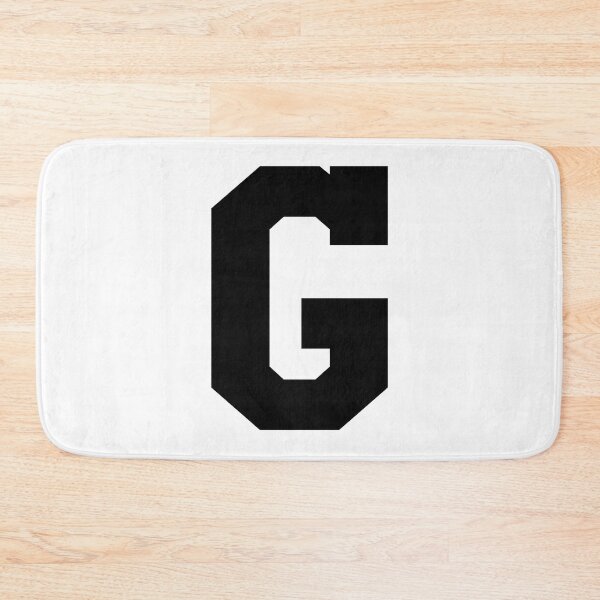 Item preview, Alphabet, Black G, Sports letter G designed and sold by TheCultStuff.
