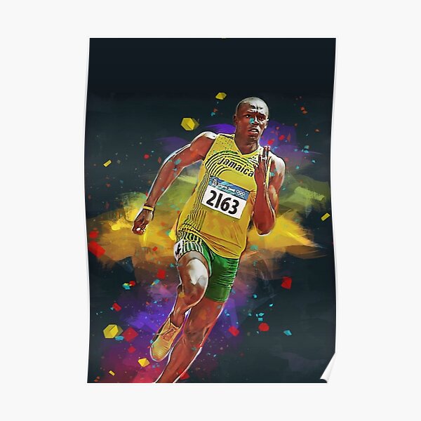 USAIN BOLT VECTOR NEW GIANT LARGE ART PRINT POSTER PICTURE WALL X1427 