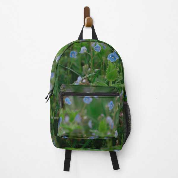 Item preview, Flax blooms. Green flax field in spring. Blue little flowers designed and sold by ExploreYK.