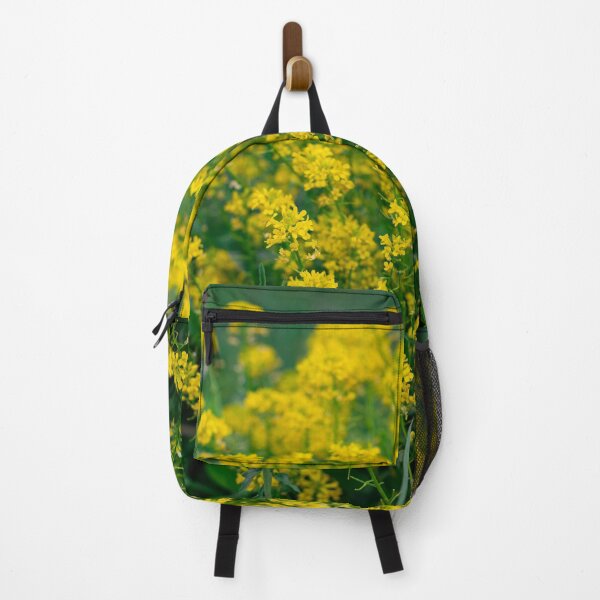 Item preview, Rapeseed yellow flower background on a field designed and sold by ExploreYK.