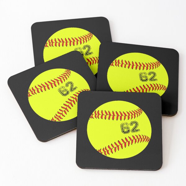 Item preview, Softball ball number 62, sixty two designed and sold by TheCultStuff.